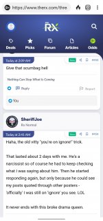 Post #454 Sheriff Joe Old tard ignore trick.jpg